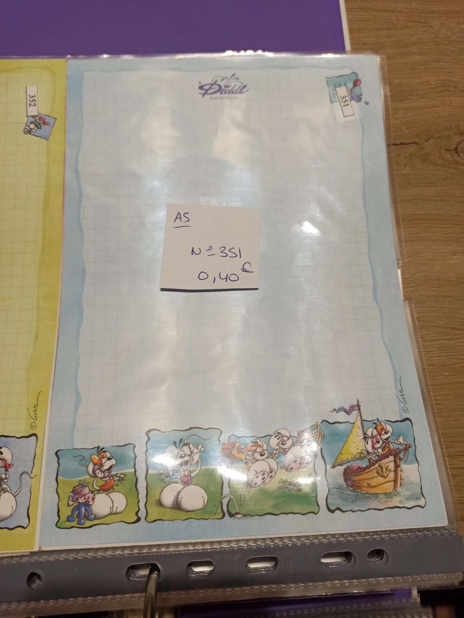 Feuille Diddl A5 349 0,40e 